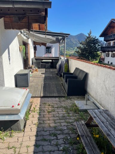 Terrassenreinigung in Samerberg im April 26 Vorher