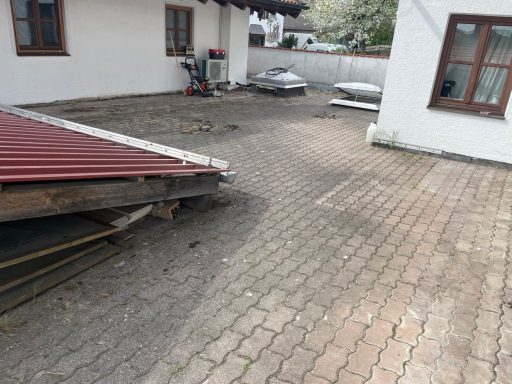 Terrassenreinigung in Samerberg im April 26 Vorher