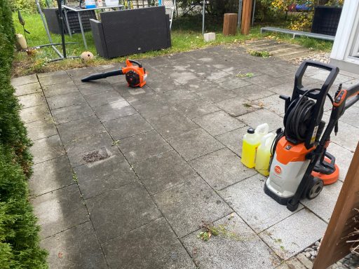 Terrassenreinigung in Grabenstätt im November 25 Vorher